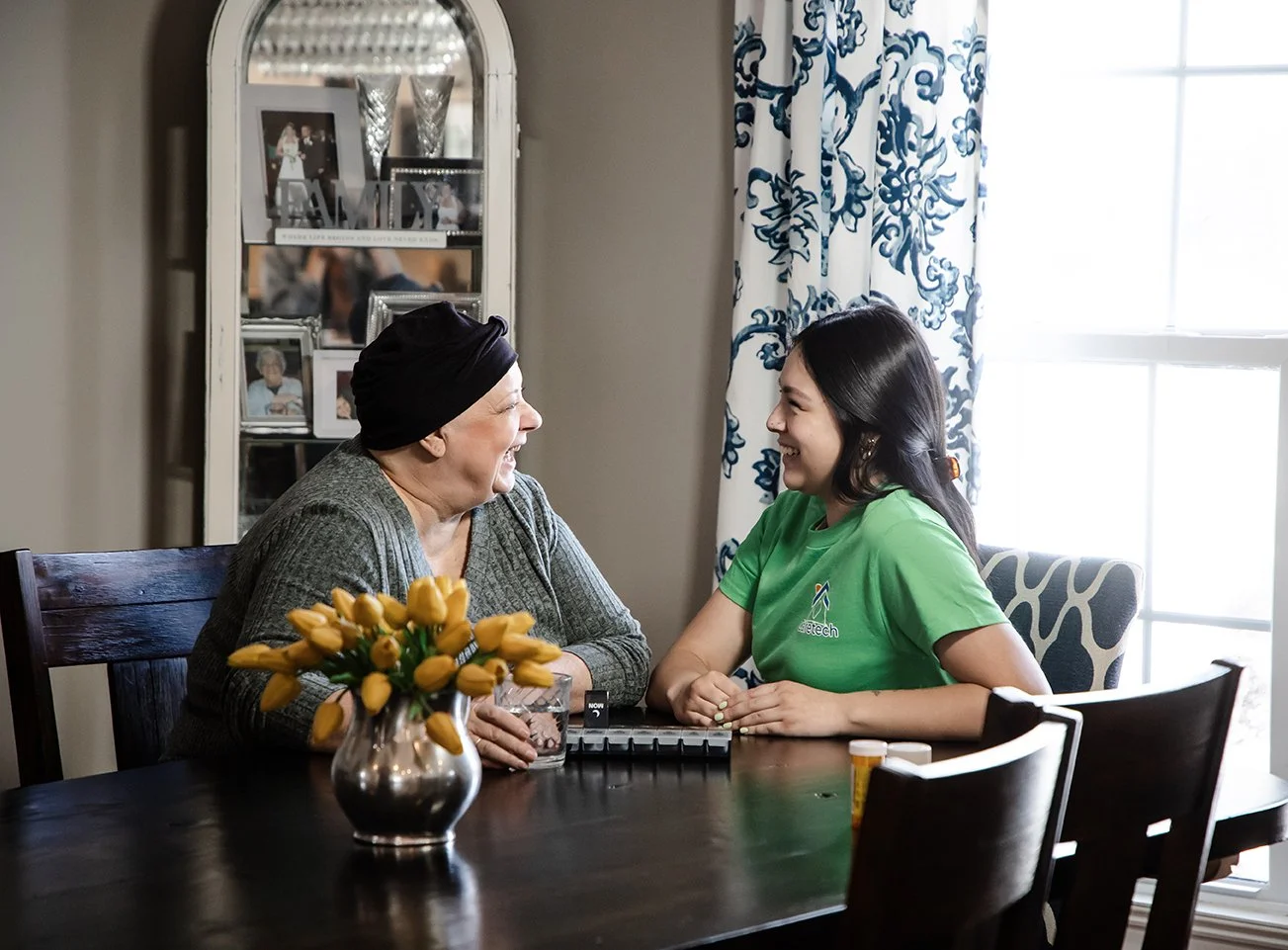 Young adult woman with down syndrome.