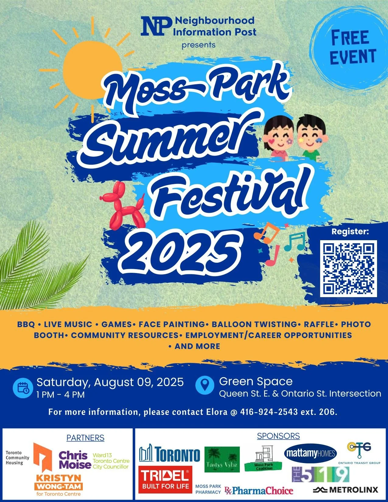 Free Kids' Bikes at the Moss Park Summer Festival!
