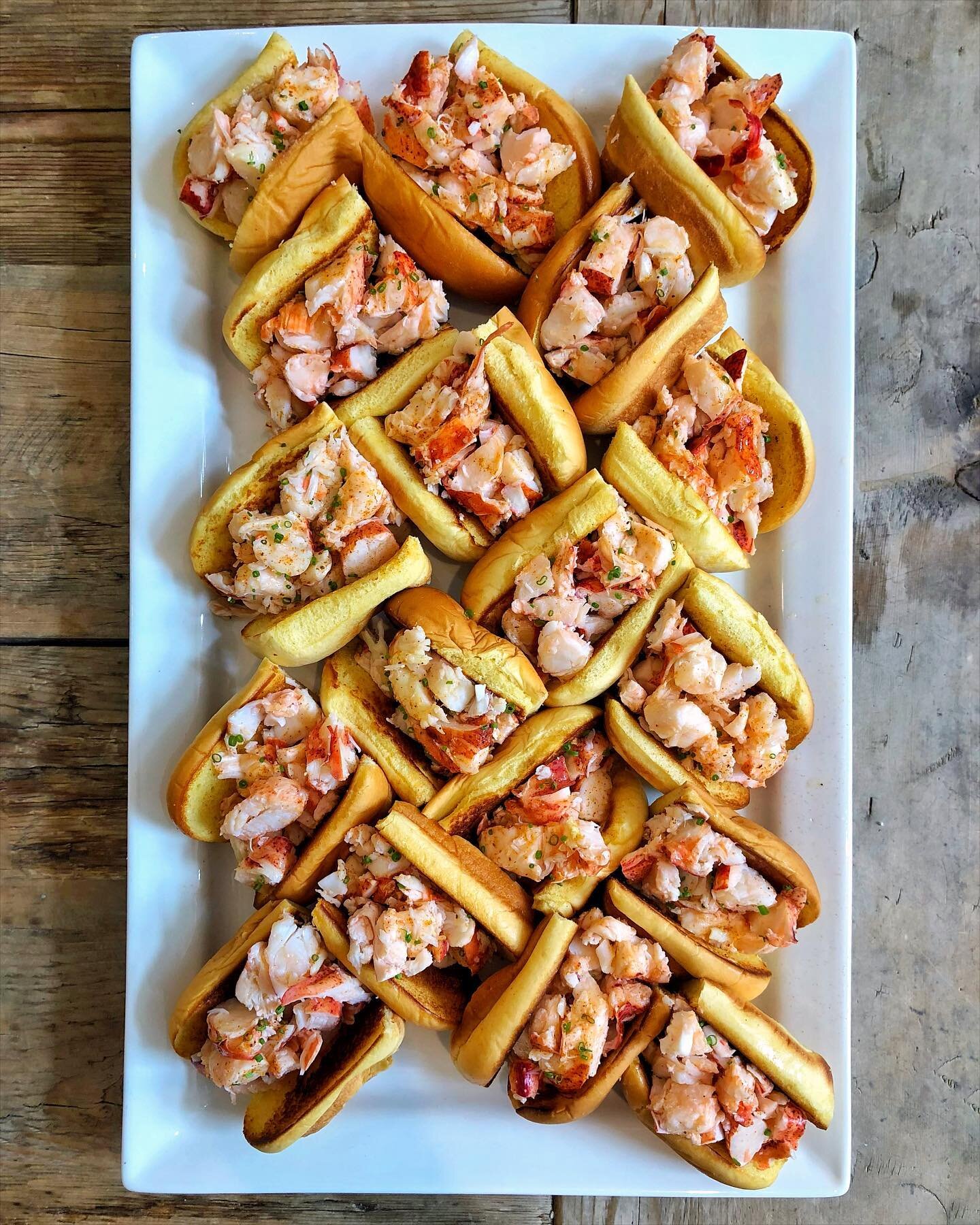 Nothing I love more than a good lobster roll! And this one is all about highlighting the lobster. Have been working on my version for many years and really think I have it figured out. 

It starts with steamed lobster meat, a drizzle of warm butter, 