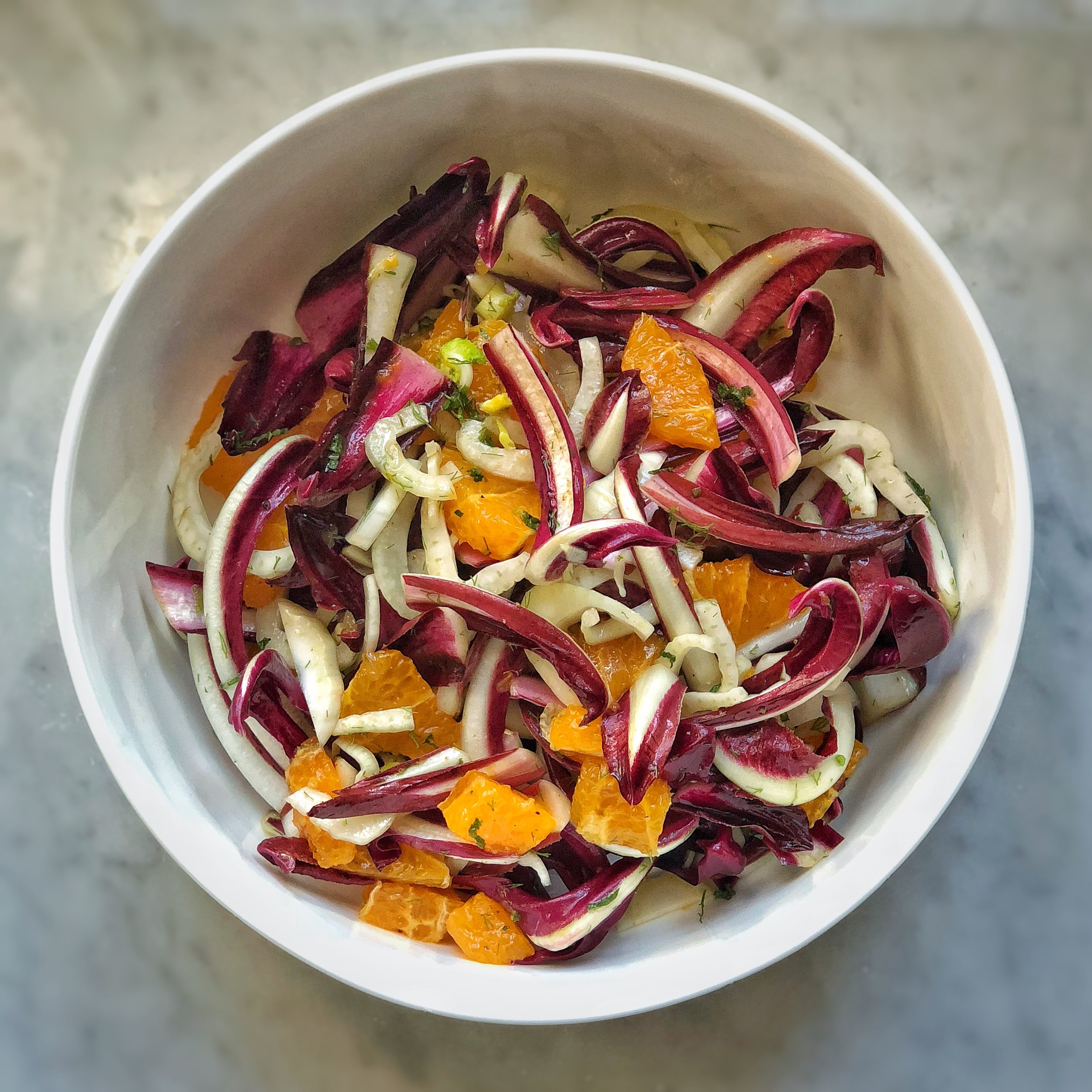 Red Endive, Fennel and Sumo Orange Salad