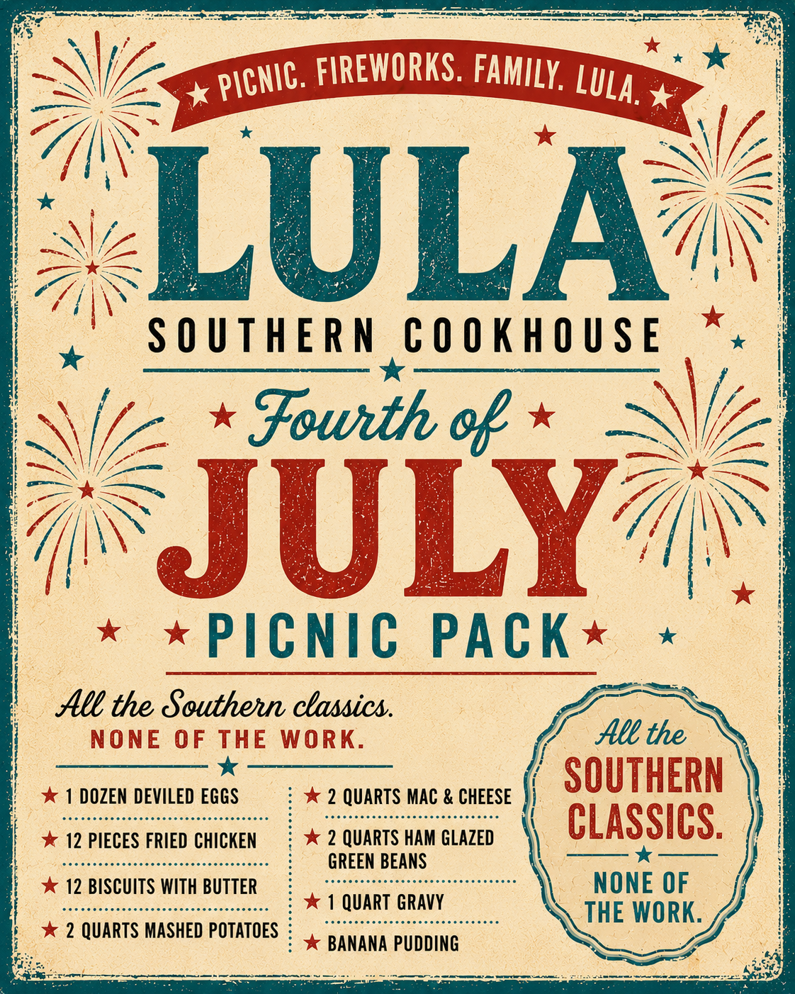 Fourth of July Picnic Pack!
