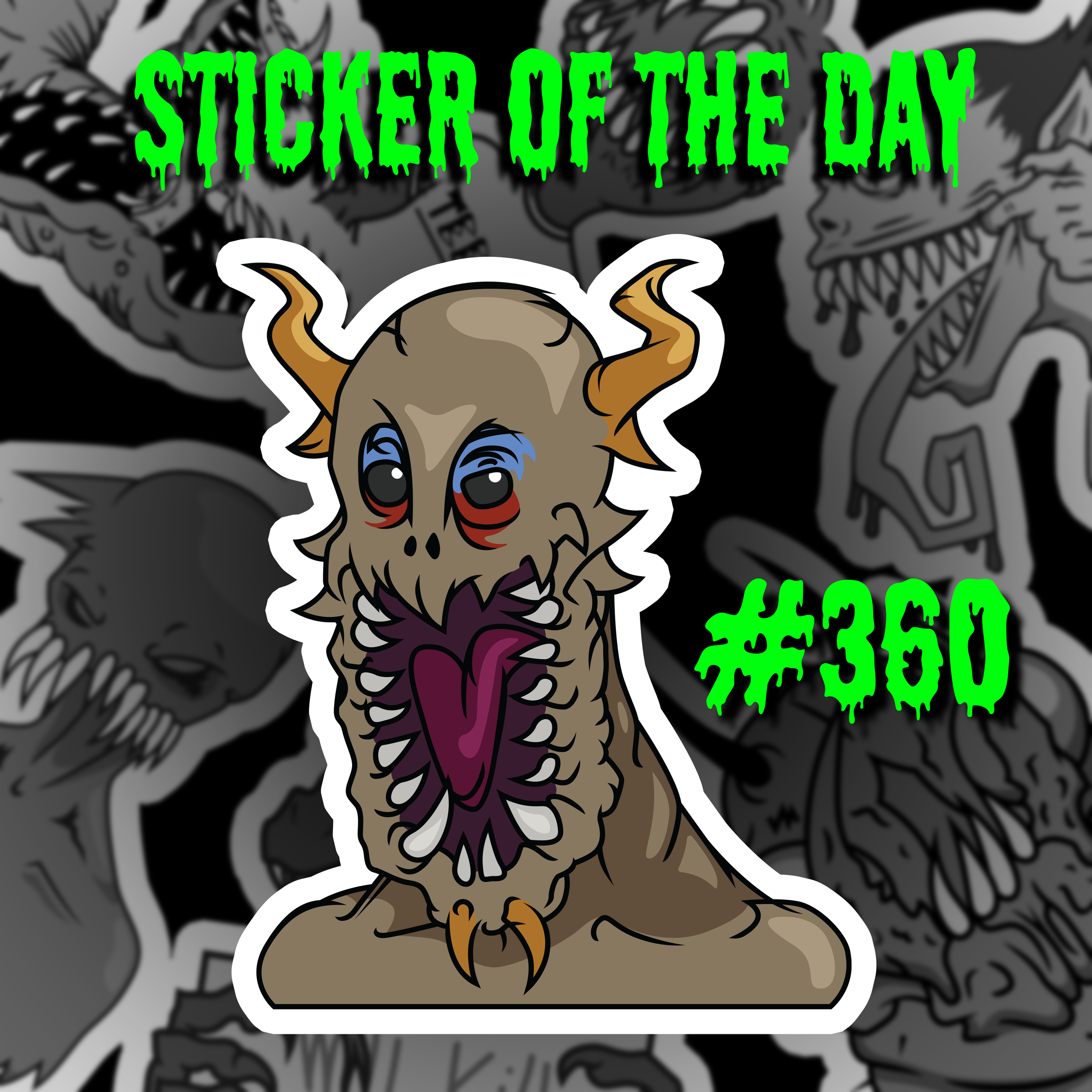 Sticker of the day #360 - Shrieking Demon.png