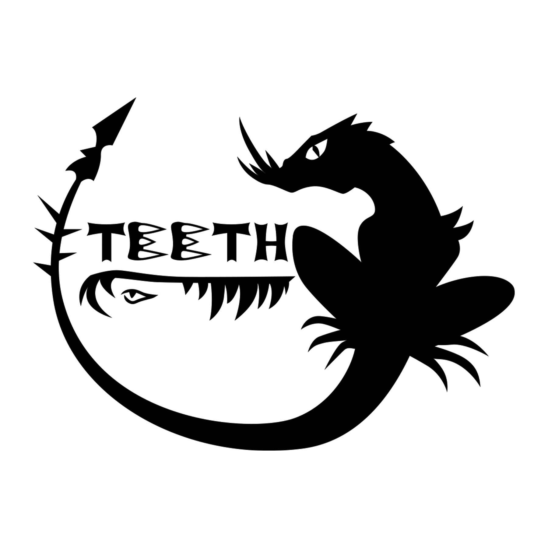 teeth lizard logo tee WHITE image.png