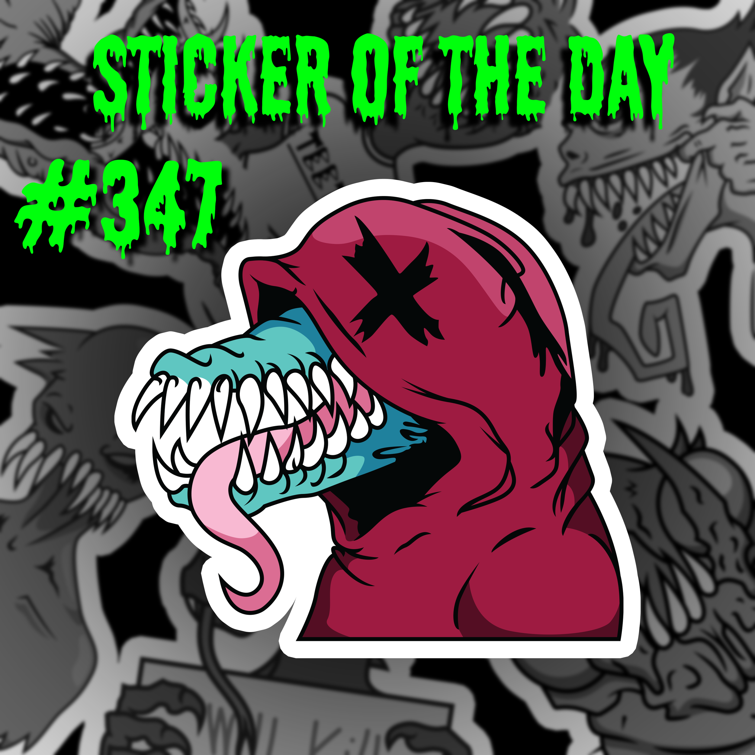 Sticker of the day #347 - Cloaked Teethzard.png