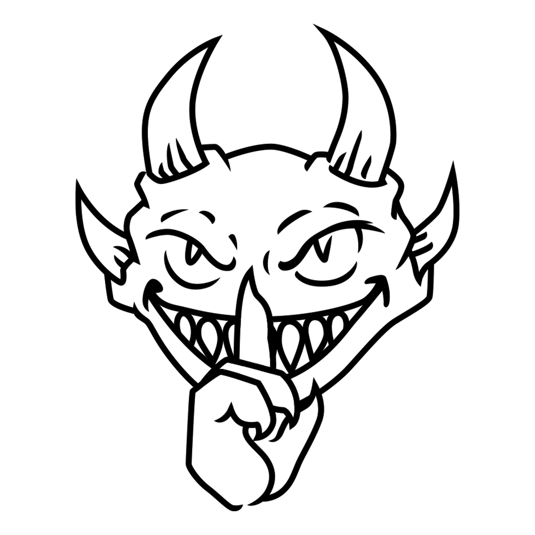 Sneaky Teeth Tee White image.png