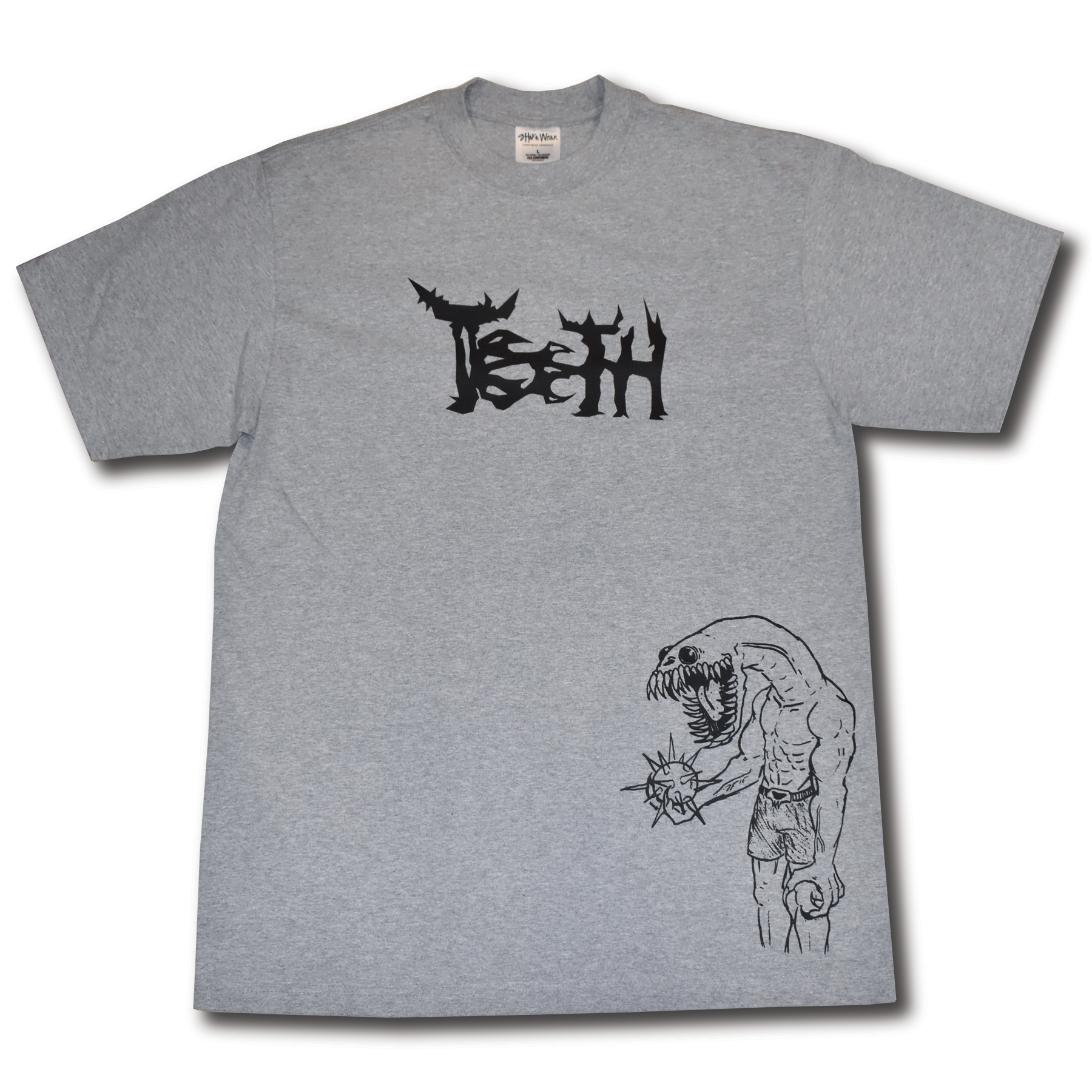 Demon with a Spikeball Heavyweight Tee - HEATHER GREY