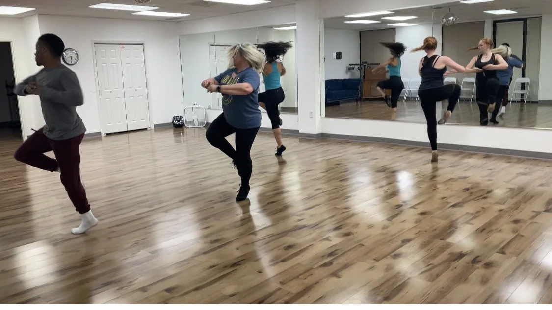 TUESDAY NIGHTS: CONCERT DANCE
We love this every-two-month rotation of tap, jazz, musical theatre, and contemporary for adults! With so much overlap and a great time, you won't want to miss it! Tuesday evenings 7:30 p.m.