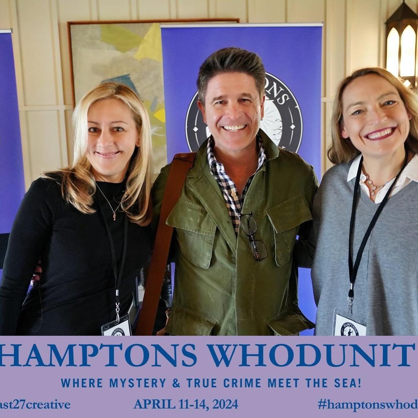 The second day of the @hamptonswhodunit was even more phenomenal than the first. What a thrill to talk with consummate pros @realbradthor and @wendywalkerauthor and attend panels featuring the dazzling @ashleywinsteadbooks, @jenniferhillierbooks, @yr