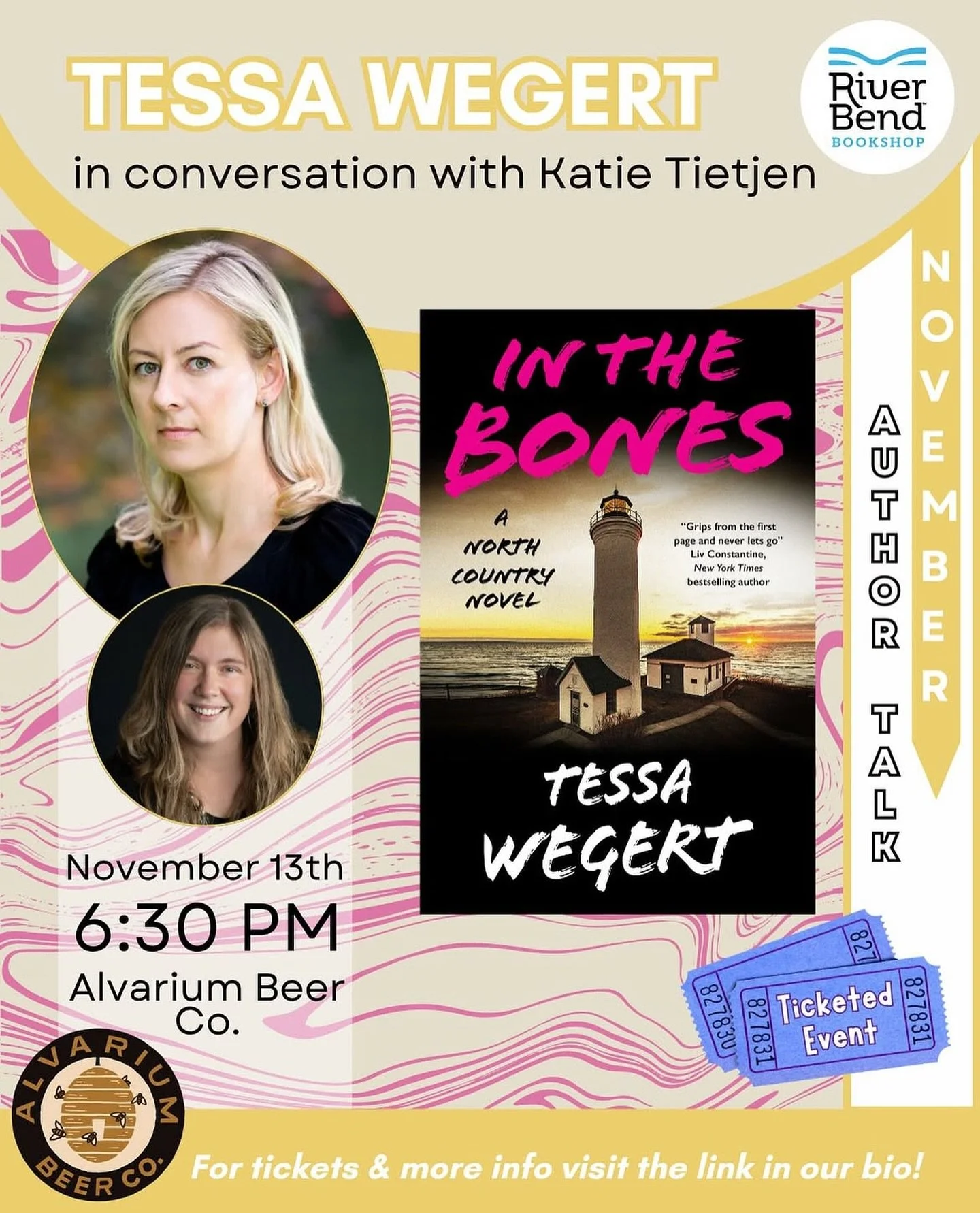 Books, beer, and great company&hellip;what could be better? 

If you&rsquo;re in the Hartford area, join me, @ktea_writes (author of the wonderful Maple Bishop mysteries), and @riverbendbookshop at @alvariumbeer on 11/13. Tickets at the link in my bi