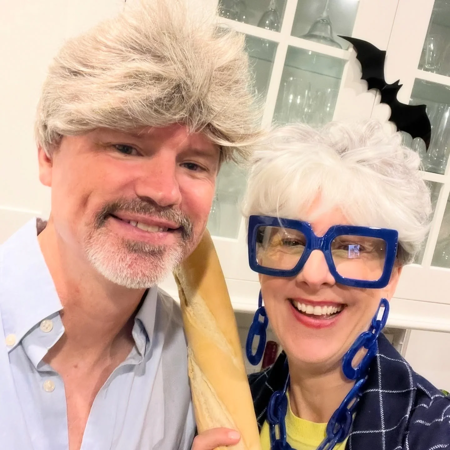 Happy almost Halloween from Prue Leith and Paul Hollywood! 🎂
#greatbritishbakingshow #couplescostume