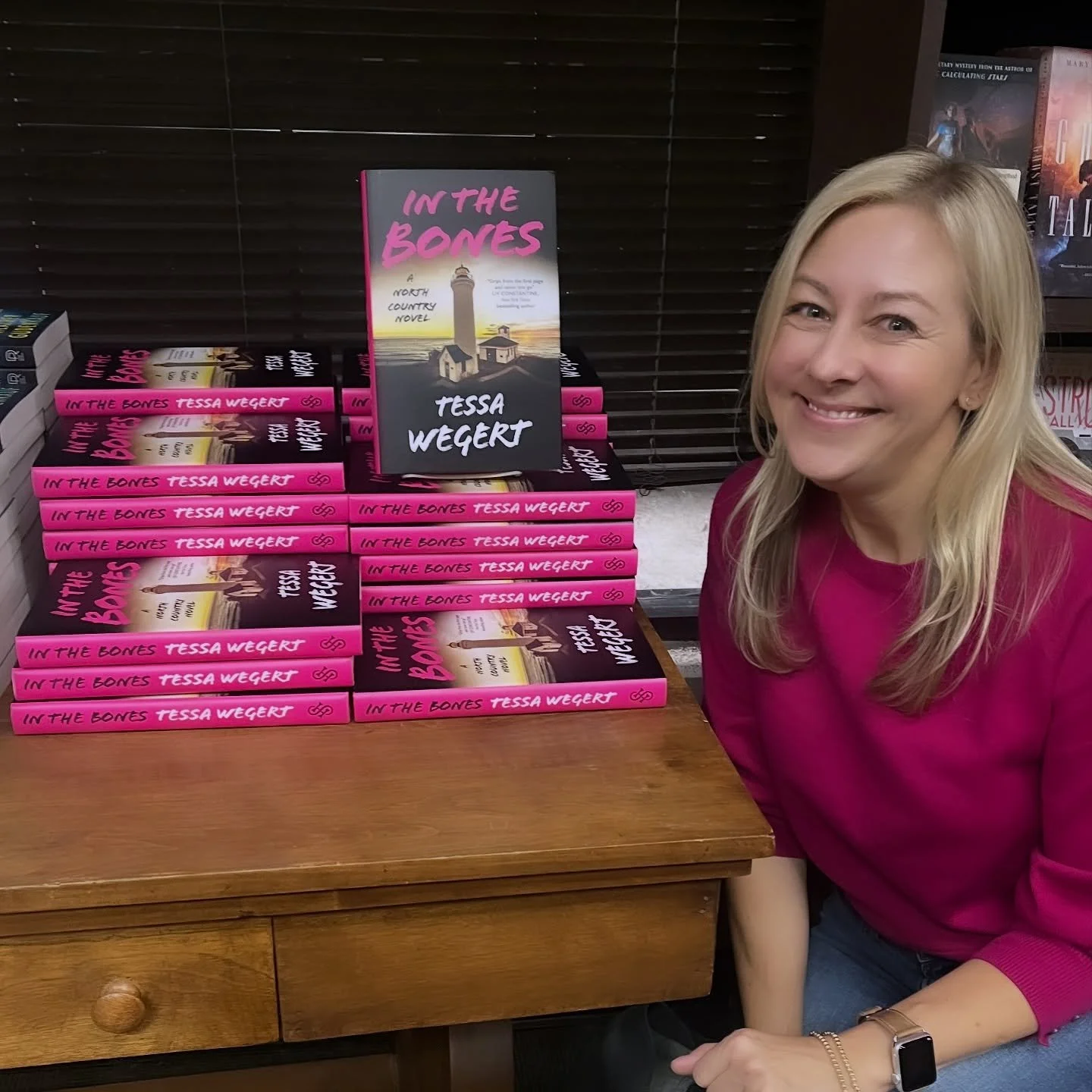 It&rsquo;s pub day for IN THE BONES&mdash;my seventh novel and the first book in the new North Country series&mdash;and I&rsquo;m feeling all the feels. Last night&rsquo;s pre-launch event at @murderbooks with @crimebythebook was amazing (more pics t
