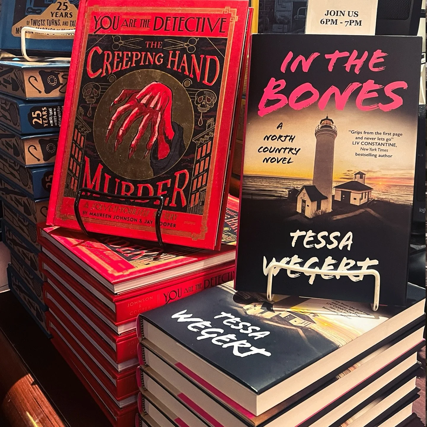 Launching a new book at @themysteriousbookshop has become one of my favorite traditions. The store is a stunner, and the booksellers are an absolute delight. 

Thank you to brilliant suspense author and friend @marydixiecarter for joining me in conve