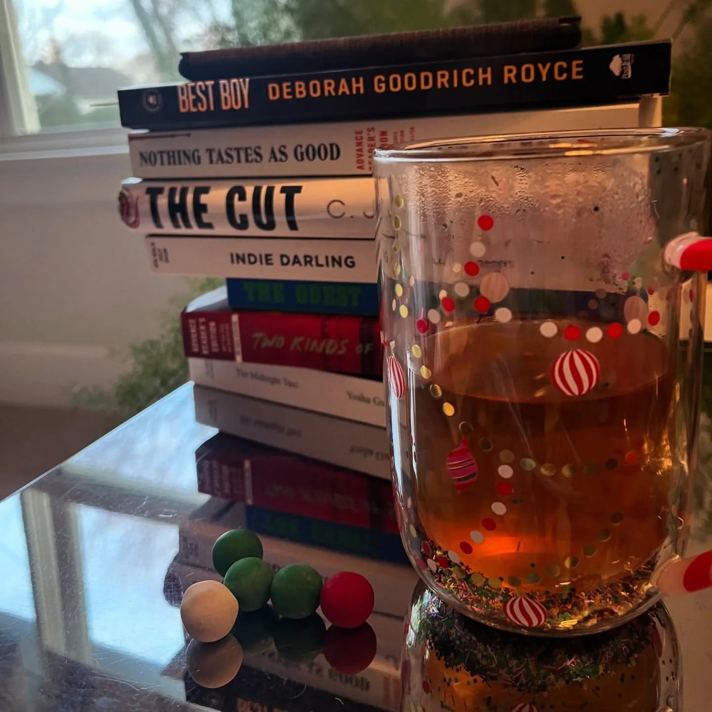 Writing sustenance, xmas edition 🎄 

With a full house and a deadline looming for North Country Book 2, I&rsquo;m sneaking in some words wherever I can. Peep the amazing reads I&rsquo;ve got waiting for me, which include @deborahgoodrichroyceofficia