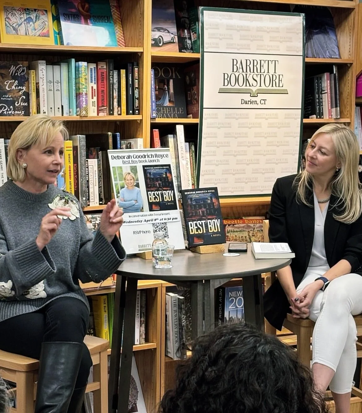 One of the most wonderful things about living near an indie bookstore is the chance to chat with stellar authors passing through town while on tour. Thanks to @deborahgoodrichroyceofficial for a fascinating conversation about BEST BOY, identity thril