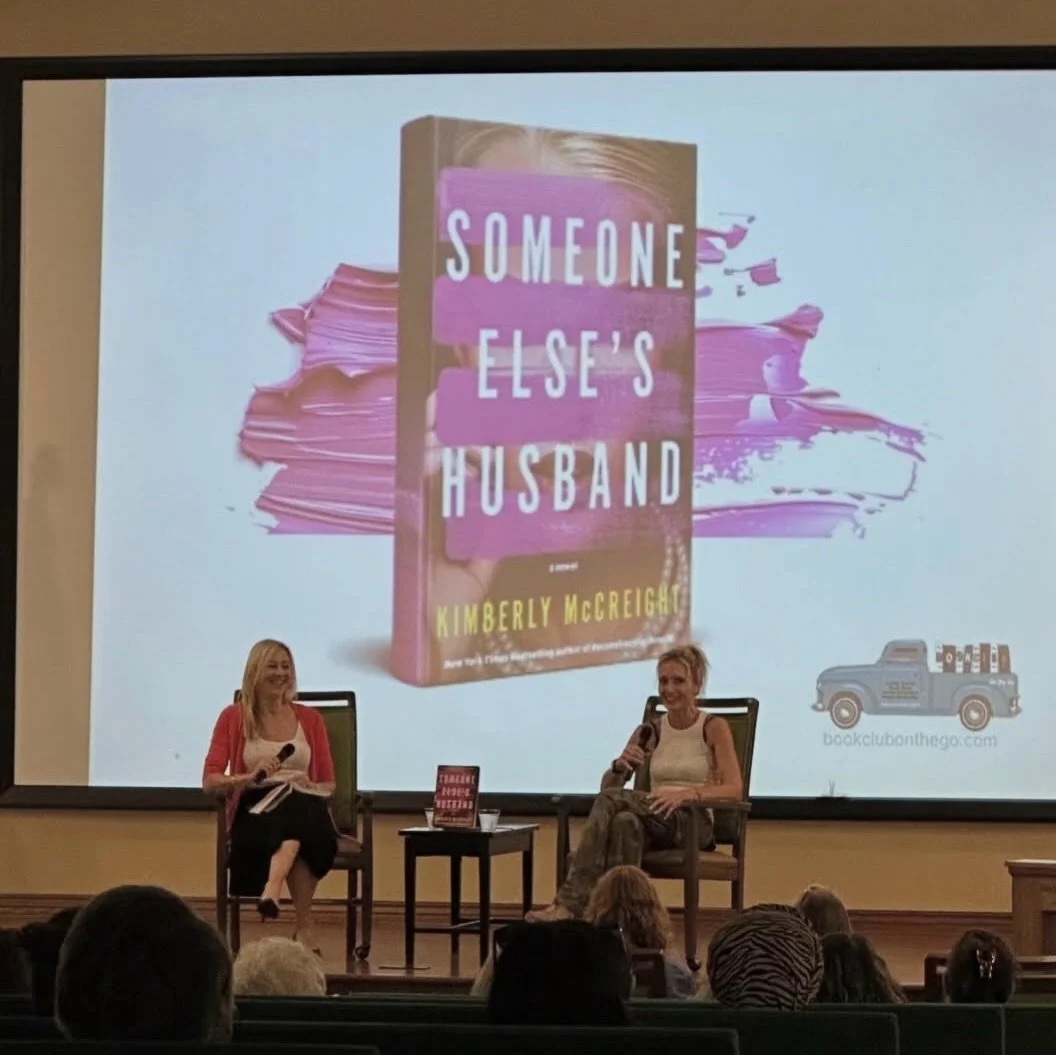 A few shots from last night&rsquo;s event celebrating the launch of @kimberlymccreight&rsquo;s SOMEONE ELSE&rsquo;S HUSBAND. 

If you missed us, you really must find a way to hear Kimberly talk about her experience climbing Kilimanjaro and Aconcagua,