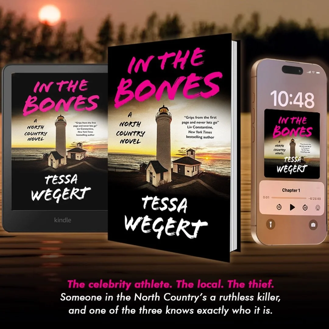 All the ways you can read IN THE BONES 💀

The second book in my North Country series&mdash;called THE RIVER RUNS BLACK&mdash;is coming in less than four months, and while the books don&rsquo;t need to be read in order, I highly recommend starting yo