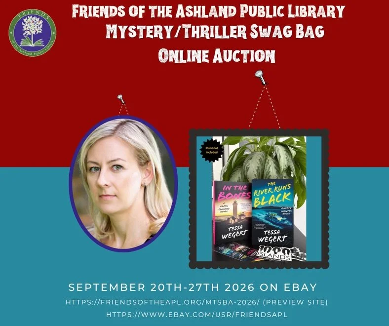 The @ashlandpubliclibraryma Mystery/Thriller Auction is officially LIVE! Hop over to eBay for your chance to bid on an amazing collection of literary items before 9/27! 📚