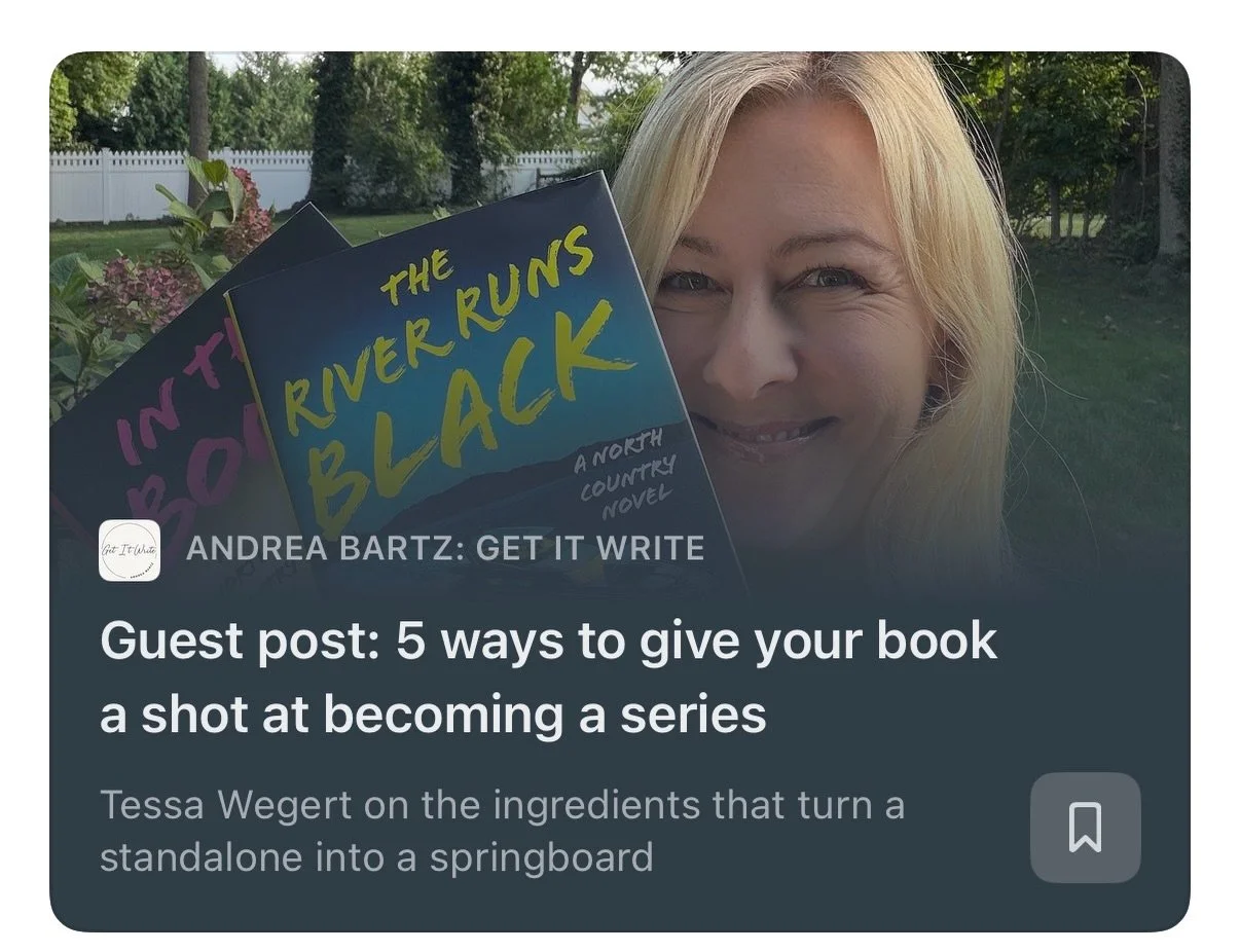 Years ago, I attempted to write a thriller series. I didn&rsquo;t succeed until I started treating my book as a standalone. 

Today, I&rsquo;m sharing that story&mdash;along with tips for increasing your chances of launching a series&mdash;in @andiba