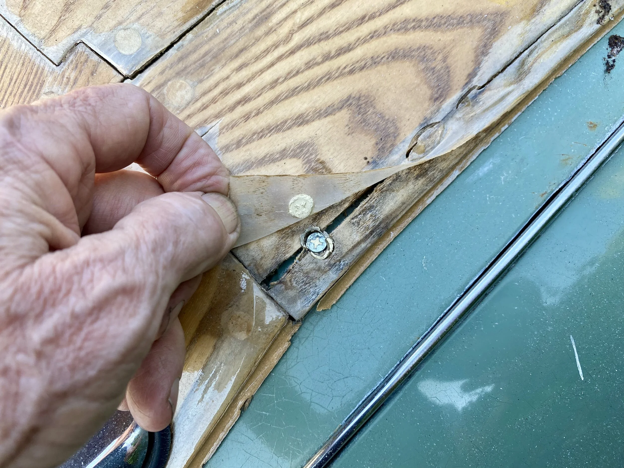 But then the car was left out in an unexpected rain storm on the Central California coast. 