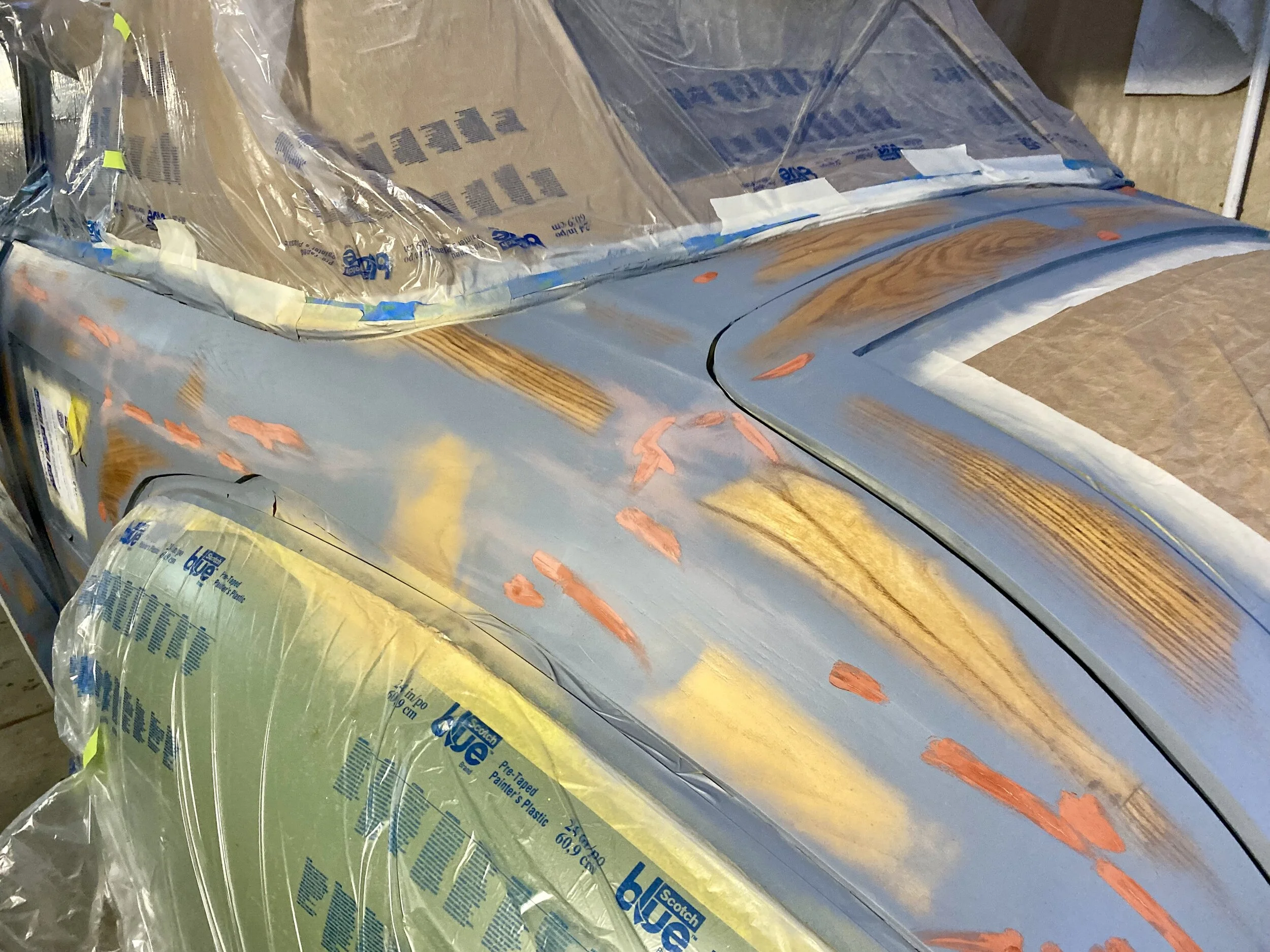 Then skimmed with Bondo and fill primer where needed