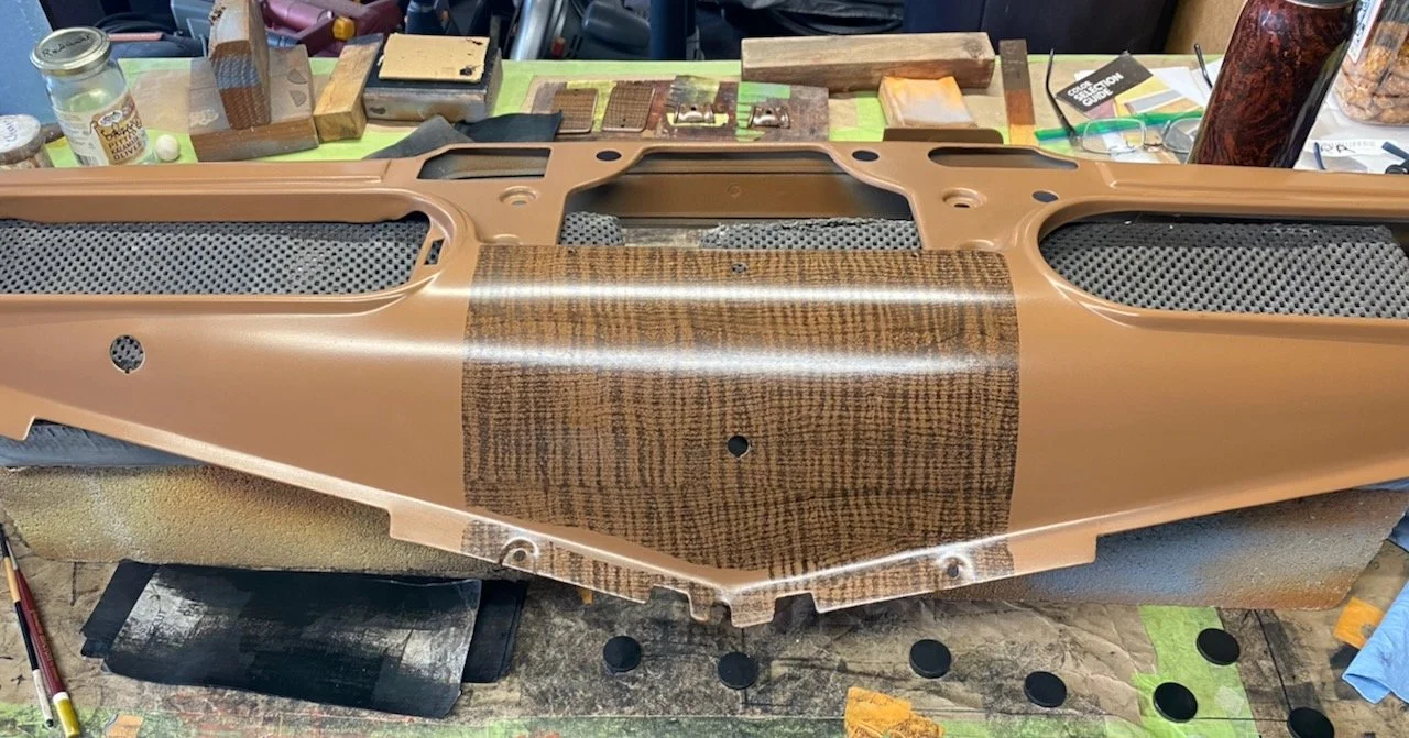 Base coat and start of the graining process