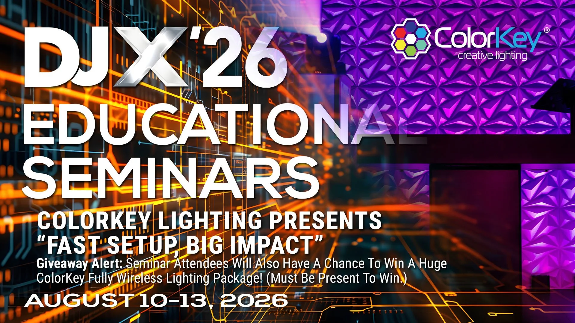 DJX ‘26 Education: ColorKey Session to Highlight Wireless Lighting