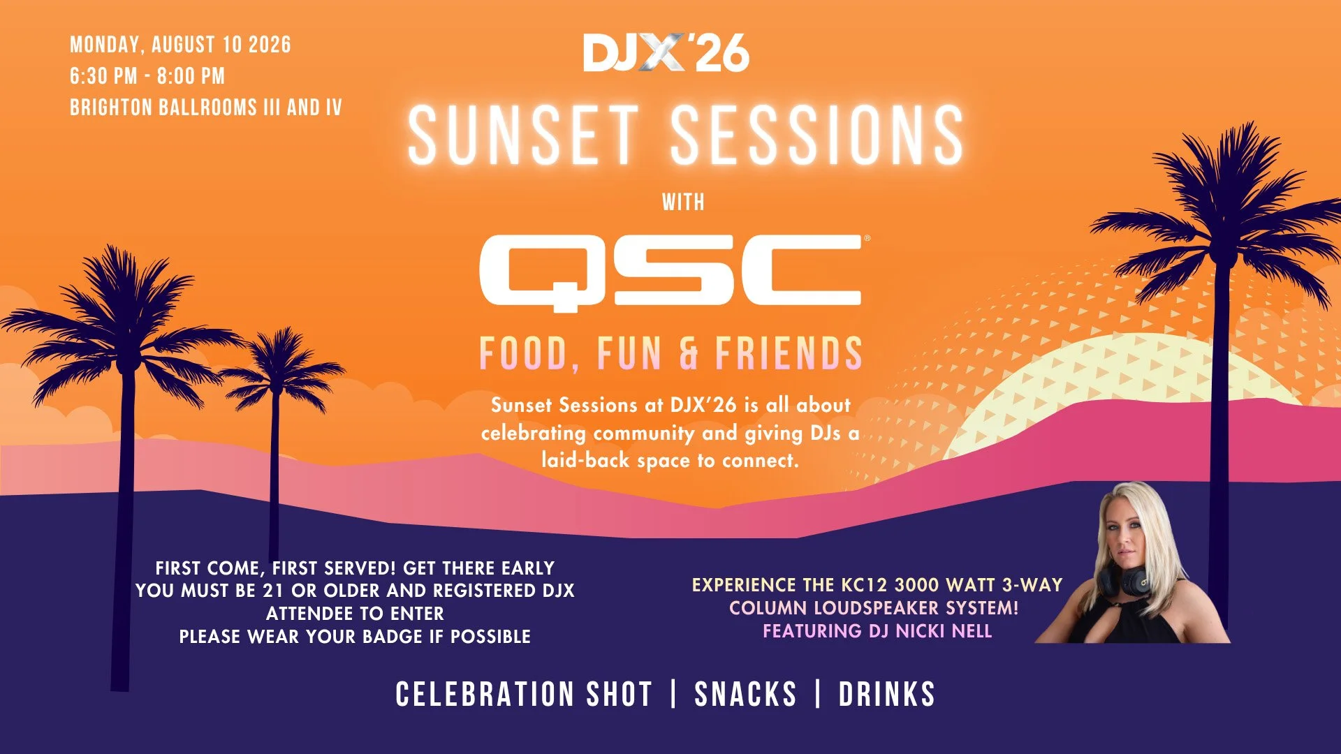 Kick Off DJX at Sunset Sessions with QSC