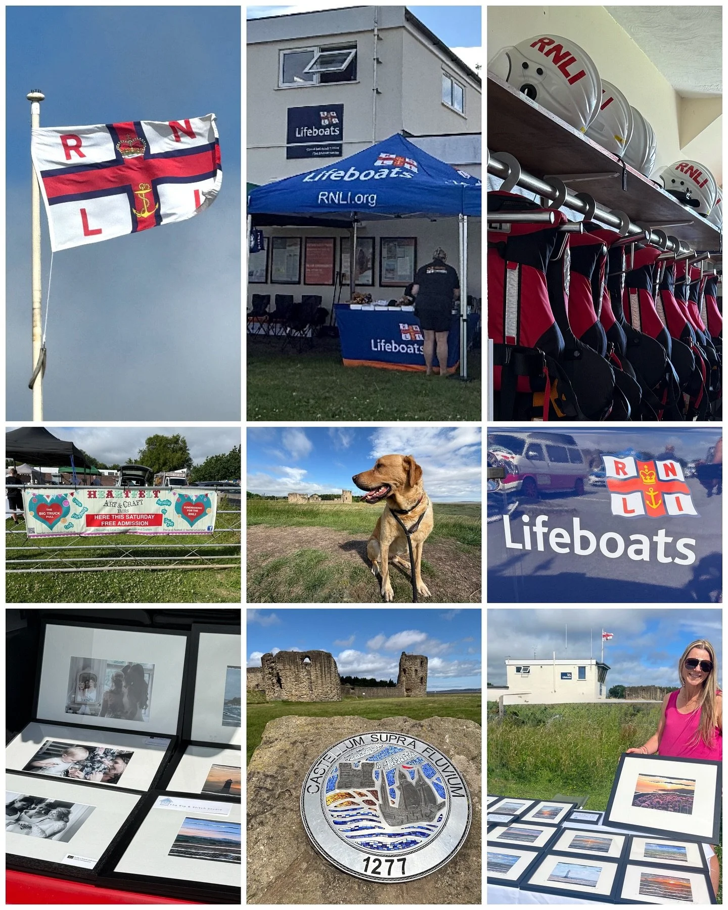 @heartfelt_art_and_craft on Tour 🥳
📸🧵Yesterday I took my @the_rip_and_stitch_studio and @judelloydjohnsonphoto work along to the @rnli Lifeboats fundraiser in Flint 🛟
☀️💨 The breeze helped keep the heat down - and the gazebos up (literally).
😊?