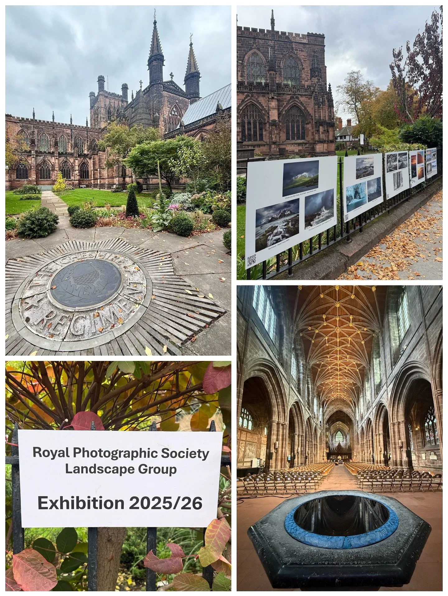 📸 Fabulous free photo exhibition outside @chester_cathedral 

Royal Photographic Society
Landscape Group
Exhibition 2025/26

@royalphotographicsociety 
@chester_cathedral 
#landscapephotography #chester #freethingstodo #chestercathedral #chester