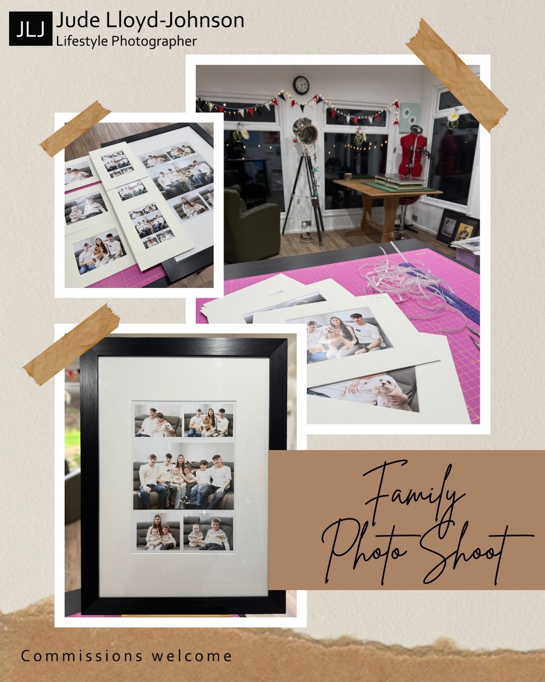 Family photo shoot - edited, printed, mounted and ready for its new home 📷❤️