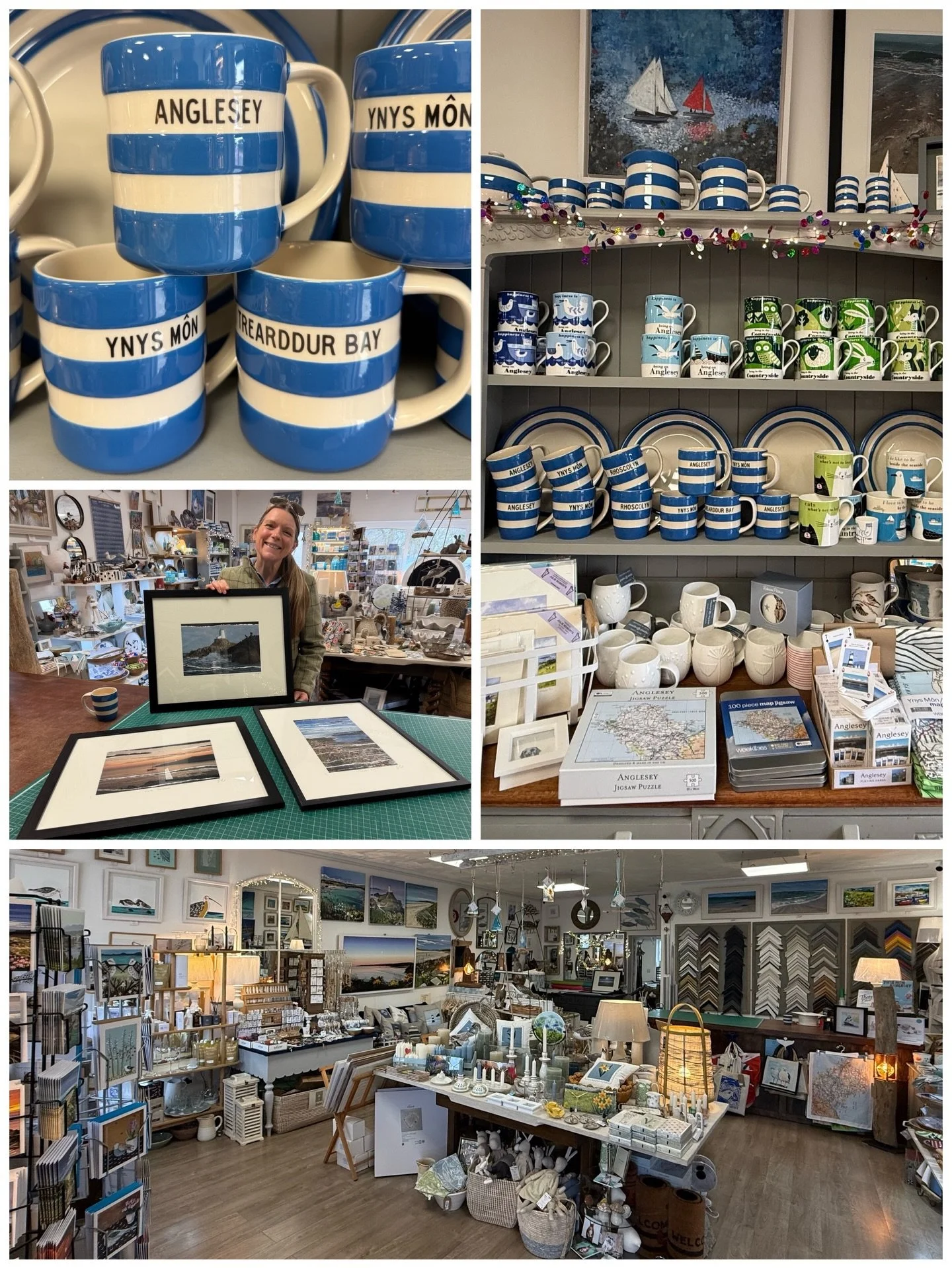 Today I took my Rip &amp; Stitch artwork to Bay Tree Gallery, Valley, Anglesey. It&rsquo;s the most beautiful shop, full of gorgeous gifts and stunning artwork. If you&rsquo;re nearby, please pop in - Lucy and Paul will give you the loveliest welcome