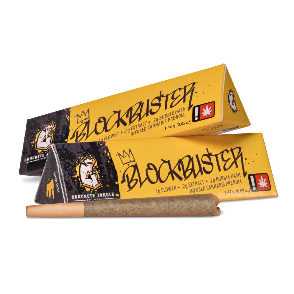 Blockbuster infused pre-roll by Concrete Jungle Extracts
