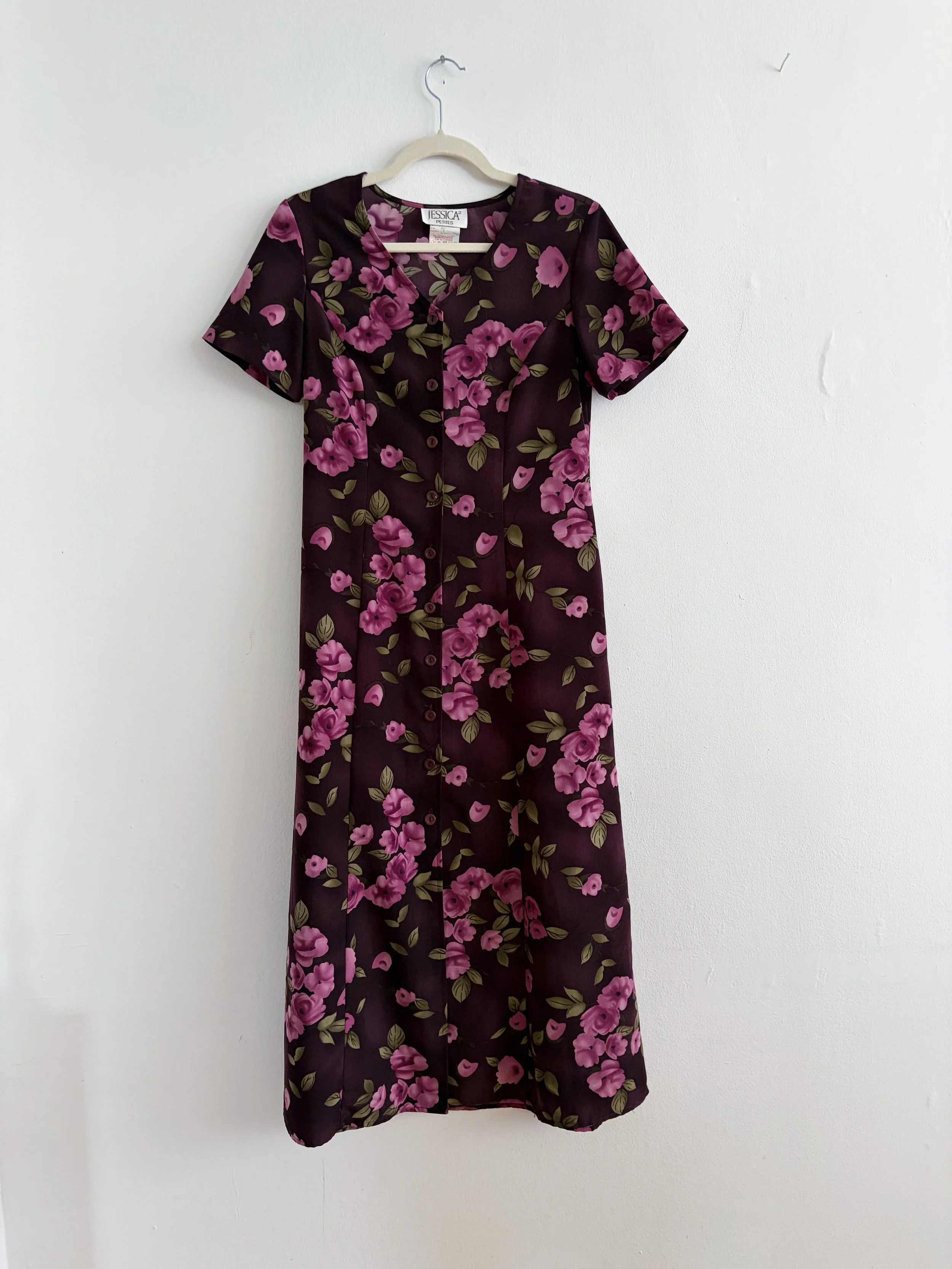 90's Flower Print Dress
