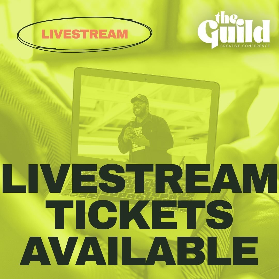 Don&rsquo;t forget about the livestream option!

$25 lets you join us at The Guild from anywhere in the world. Catch it in real time on Saturday or watch the replay whenever you want ✨💻🙌🏽