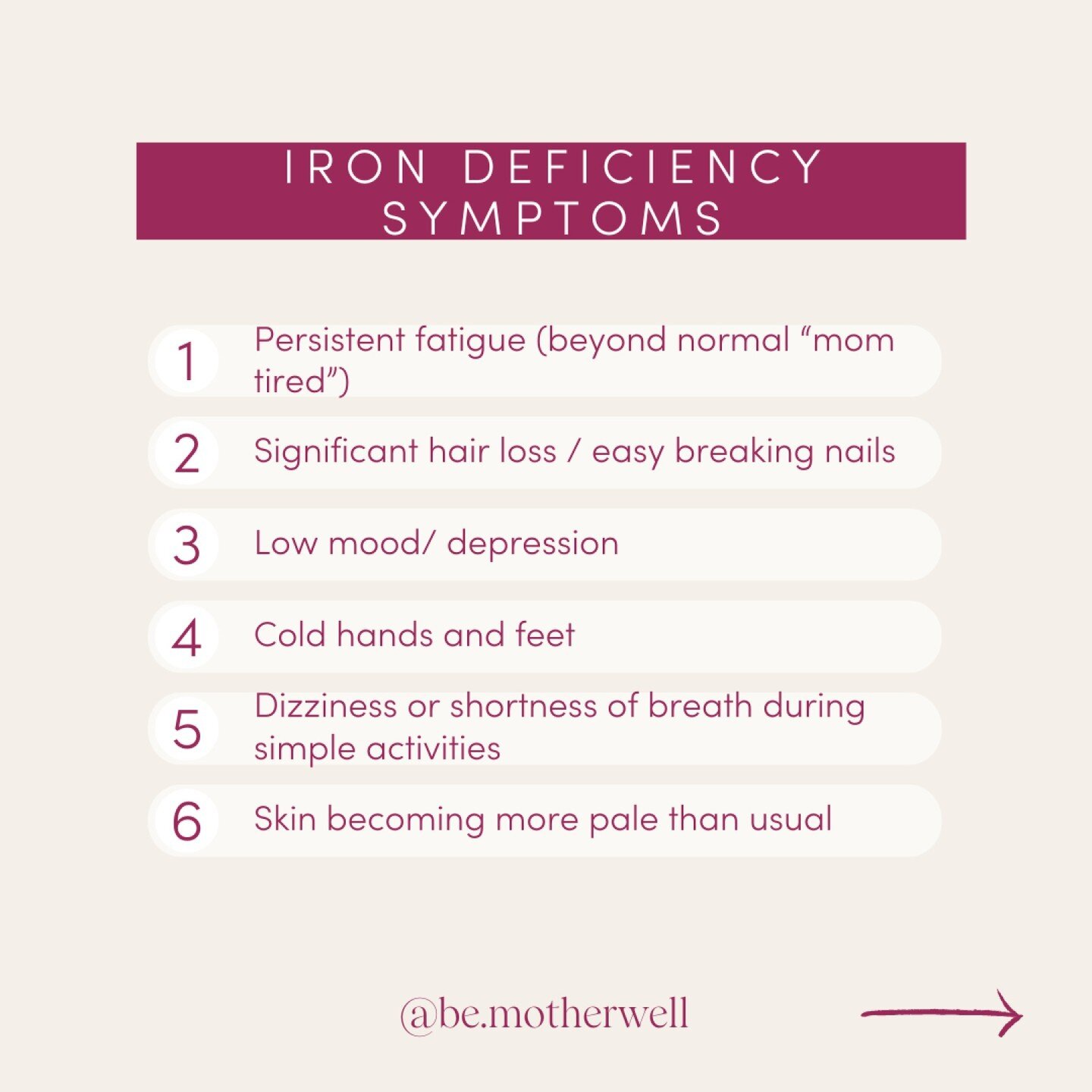 Most women go into pregnancy with low iron stores and iron stores are further depleted during pregnancy. Add to that the blood losses during delivery + postpartum and you might be in a full blown iron crisis! 

If you're out of the postpartum stage, 