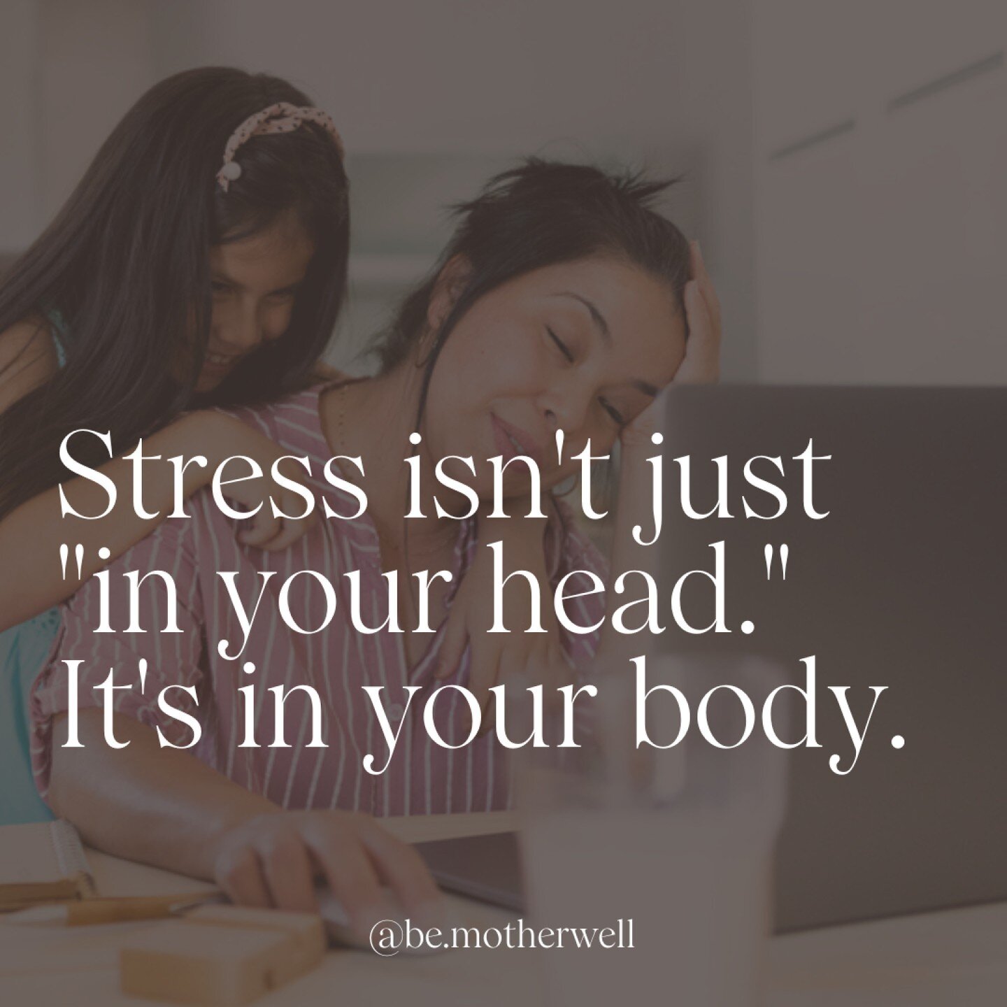 Stress isn't just &quot;in your head.&quot; It's in your body.

And the opposite is true too. The stress of the world and in your life can cause changes in your body:

You burn through more nutrients when you're &quot;stressed out&quot; (magnesium, a