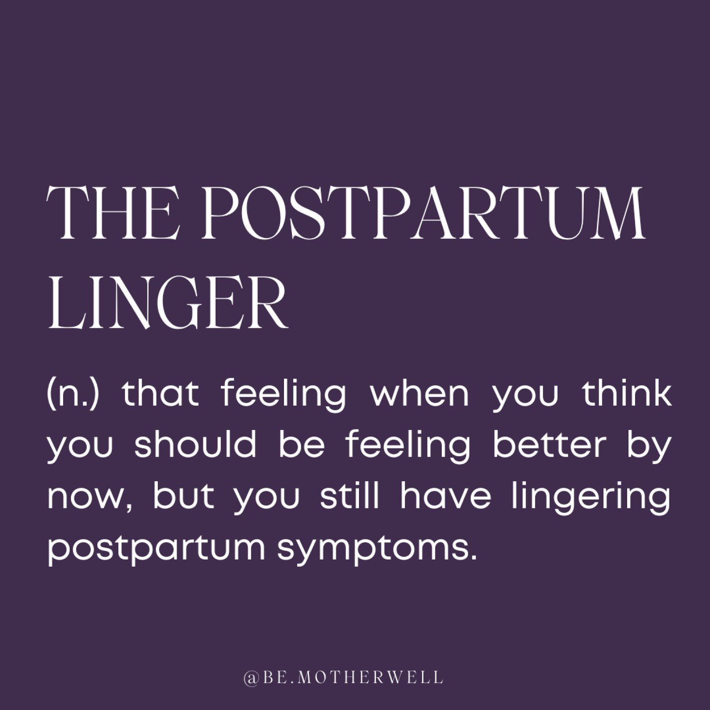 When is postpartum over? When you've recovered. How do you know you've recovered from pregnancy, birth, the 4th trimester, breastfeeding?

Simple. When you feel good, mentally, physically, energetically. (most days. we're all going to have off days b