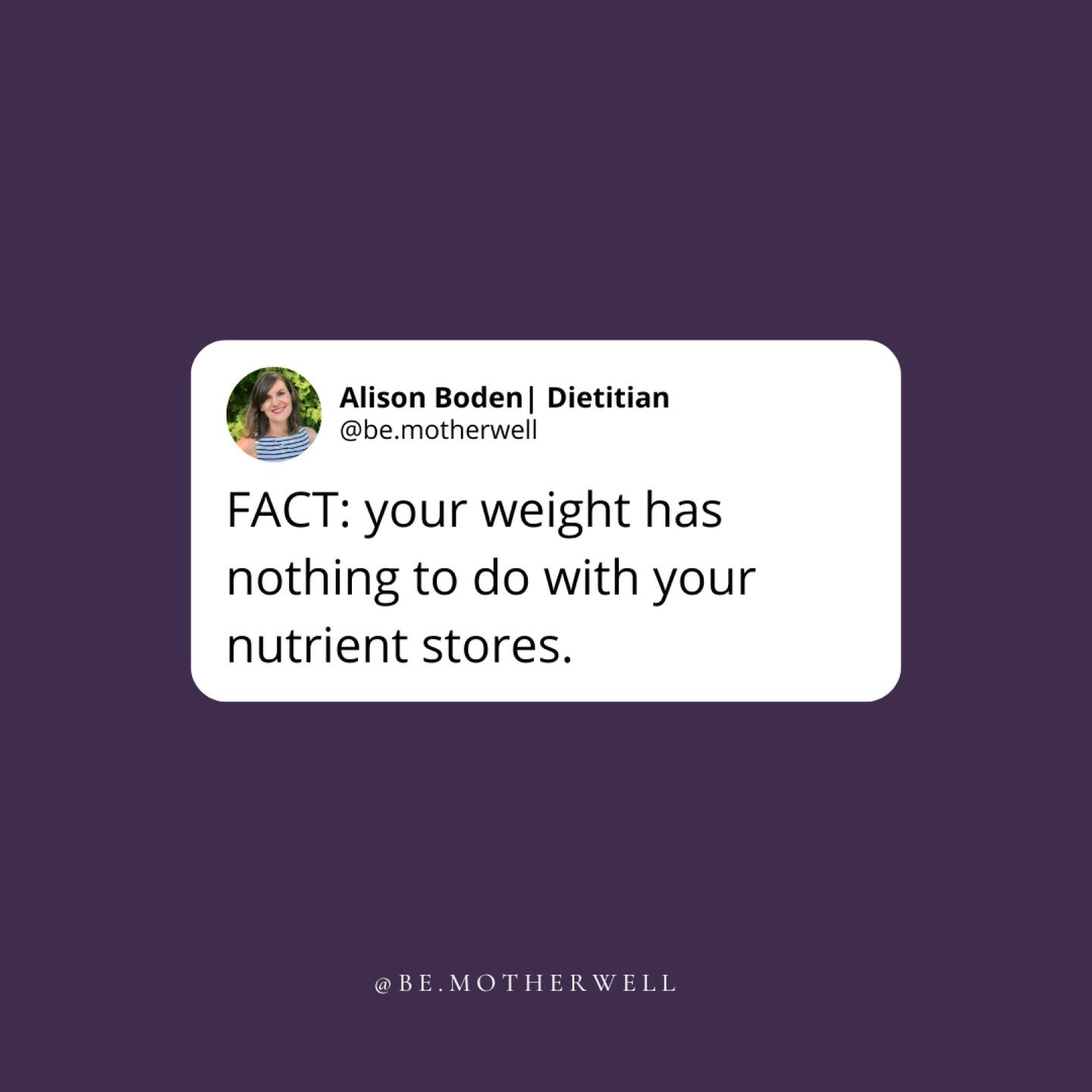 There's this idea I call the Abundance Myth. That if we're holding on to a little more weight than we're used to (like in postpartum) that means we have an overabundance of nutrients; our tank is fully loaded and we need to only consider restricting 