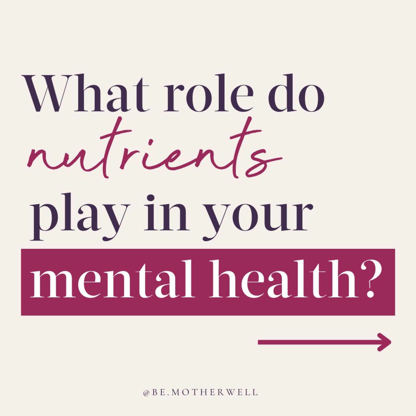 I want to talk to you about a sensitive topic for moms...

An area where nutrition has a huge, evidence based role, but the connection just doesn't get enough attention.

🤍 Mental health and mood disorders.

Before we jump in, I want to say that I k