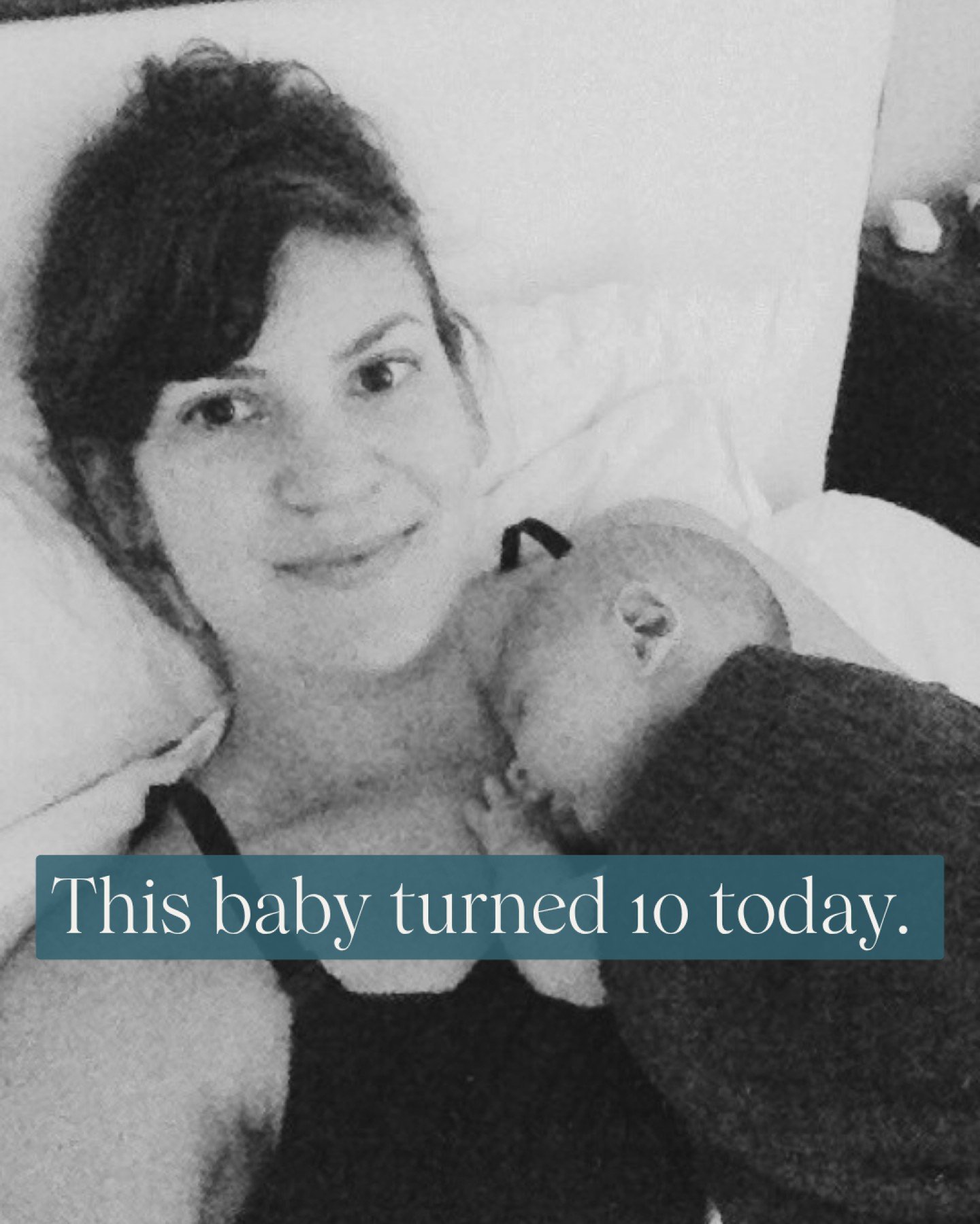 Today is my 10 year motherhood anniversary... aka my oldest child's tenth birthday 🥰

I had a rocky postpartum with him. Crying everyday, debilitating anxiety, and  months of exhaustion and brain fog despite him sleeping through the night early on.
