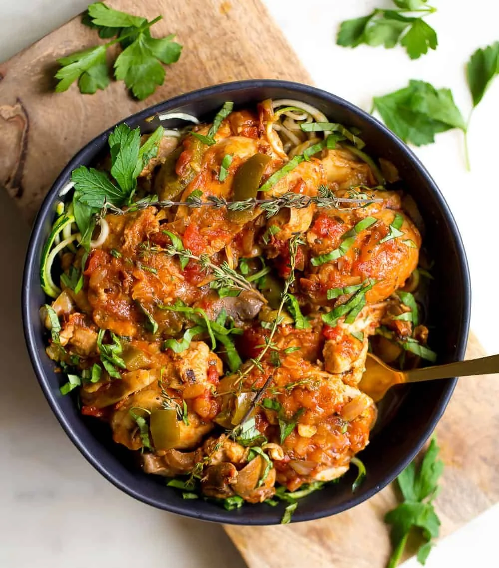 Slow Cooker Chicken Cacciatore