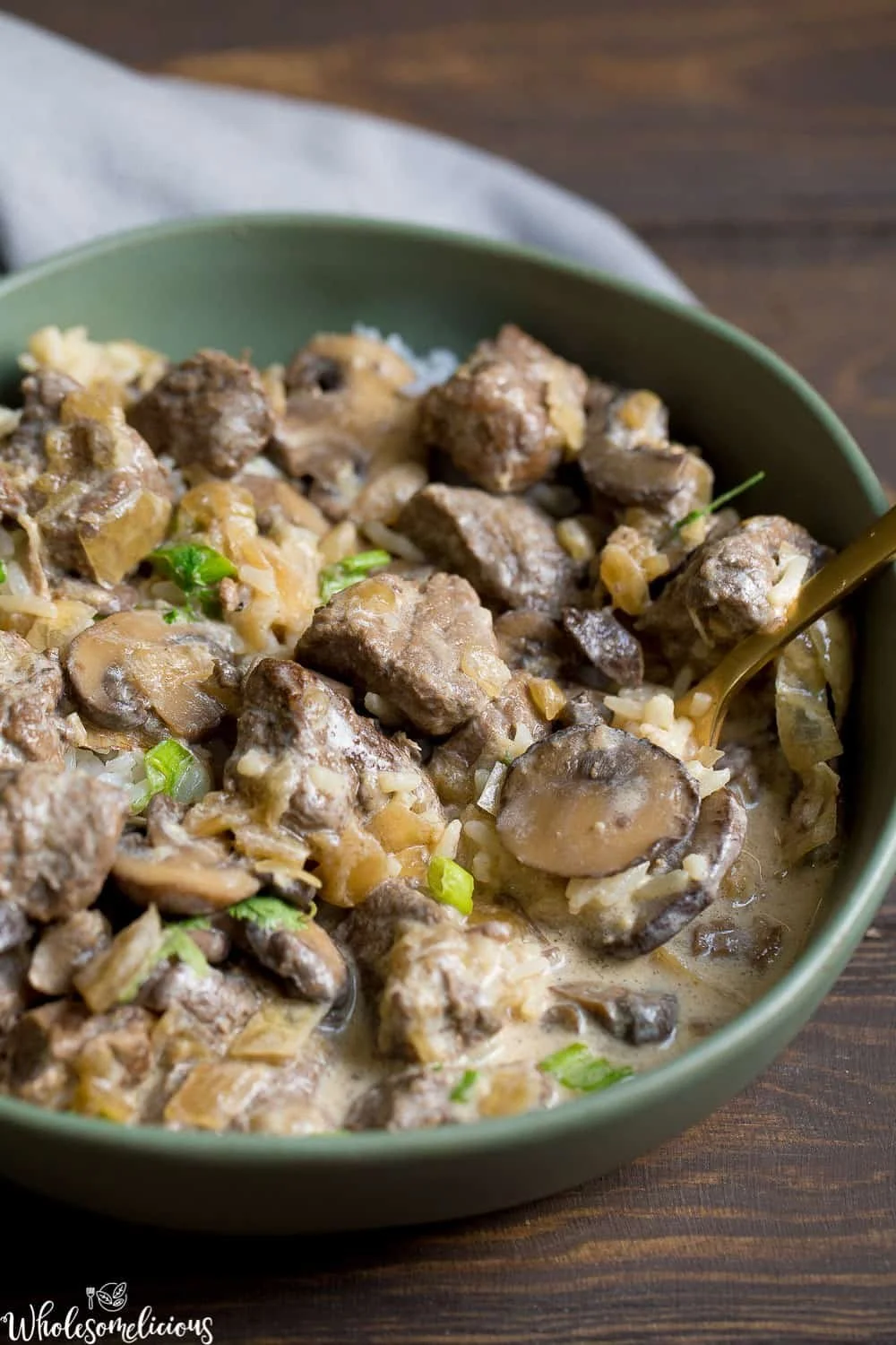 Slow Cooker Beef Stroganoff