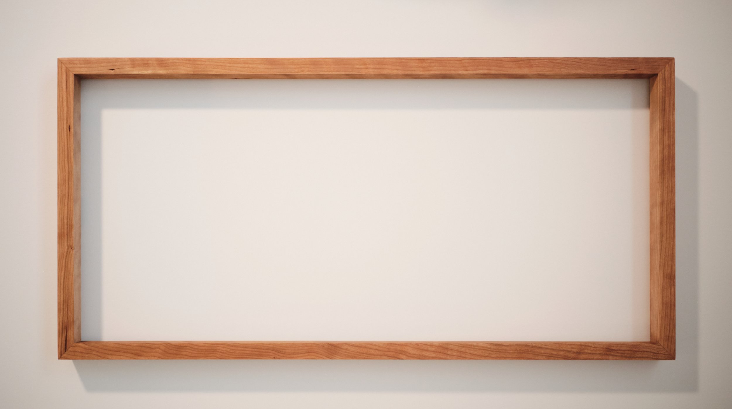 Custom cherry picture frame