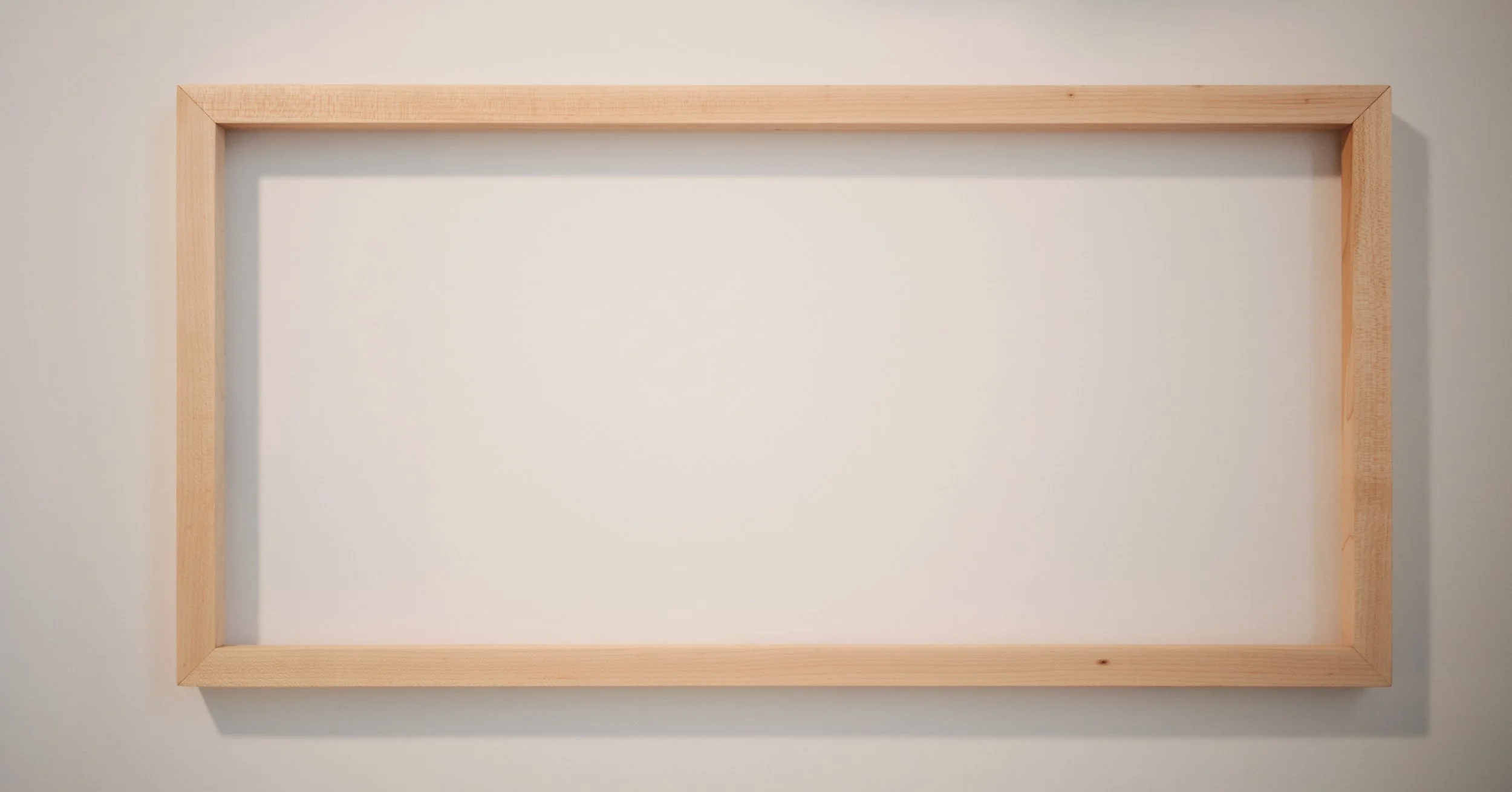 Custom maple picture frame