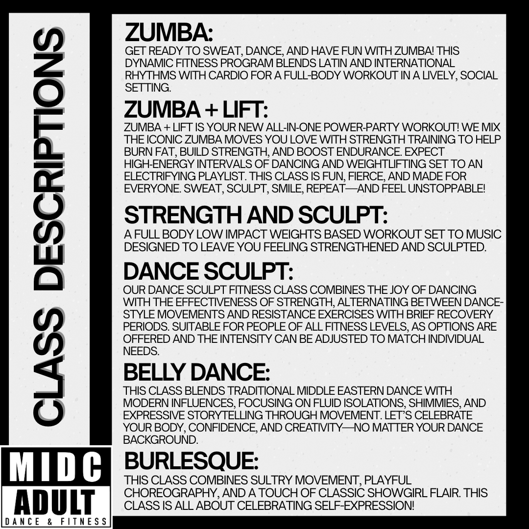 Class Schedule & Descriptions — MIDC