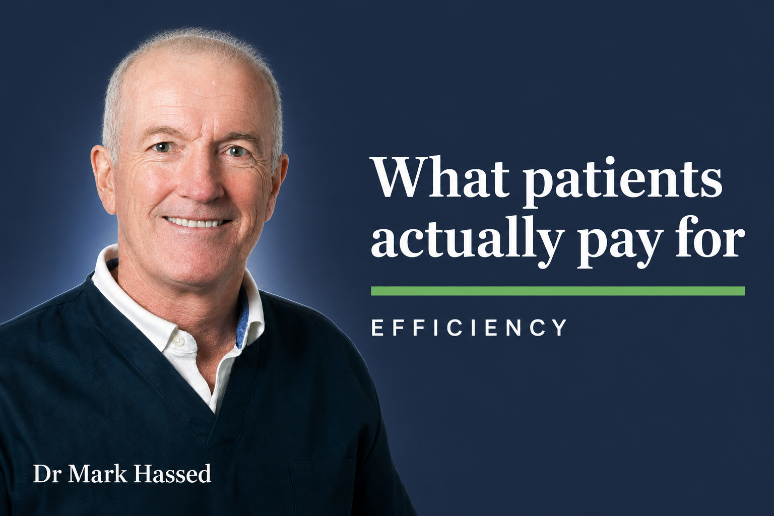 What patients actually pay for