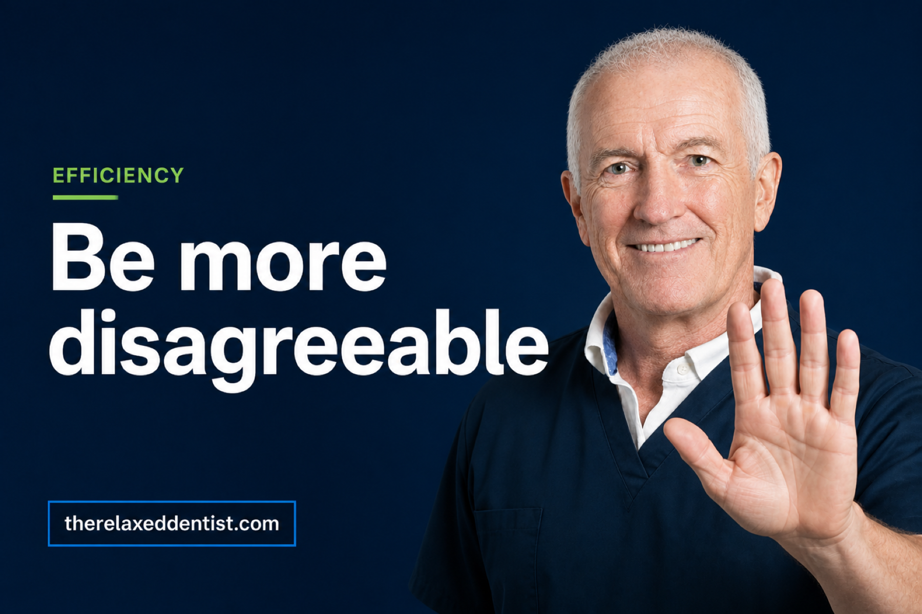 Be more disagreeable