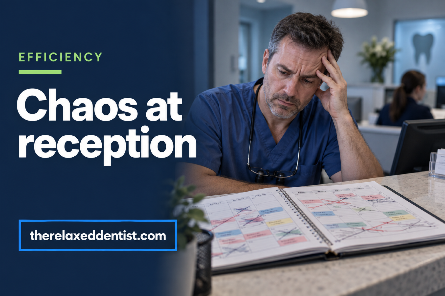 Chaos at the reception desk