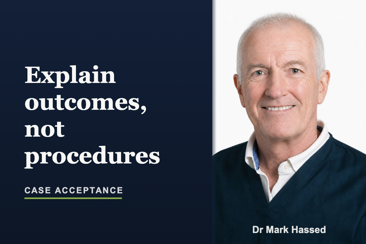 Explain outcomes, not procedures