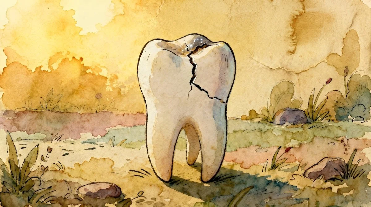Asymptomatic cracked tooth